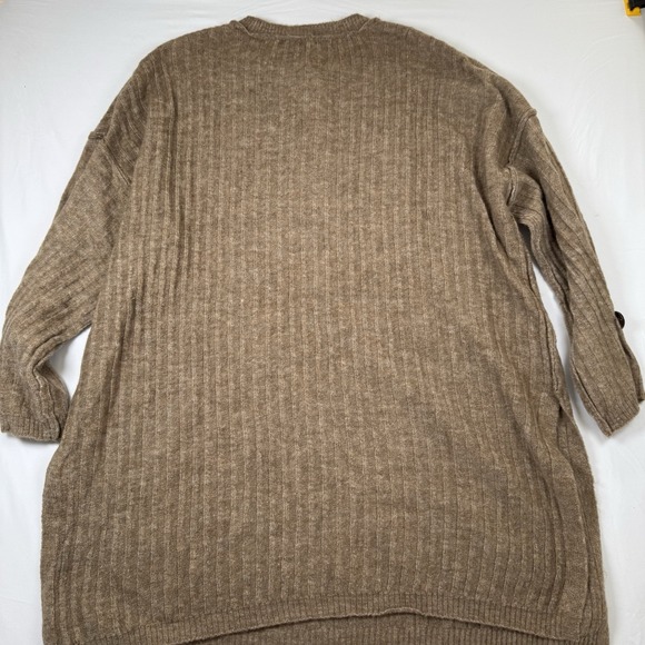 FREE PEOPLE Pullover Sweater Women's Size Medium Oversized Beige Loungewear Cozy - Picture 9 of 11